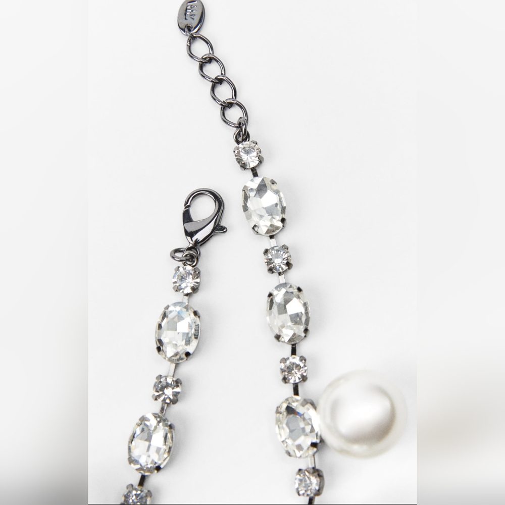 ZARA PEARL JEWEL NECKLACE BNWT - Picture 5 of 5